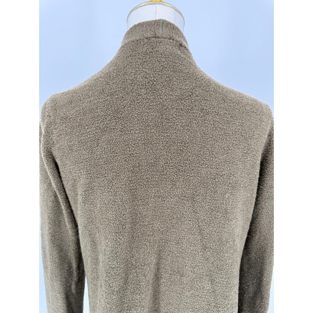 Barefoot Dreams CozyChic Lite Cardigan Olive Green‎ Open Front Pockets M - Picture 5 of 8
